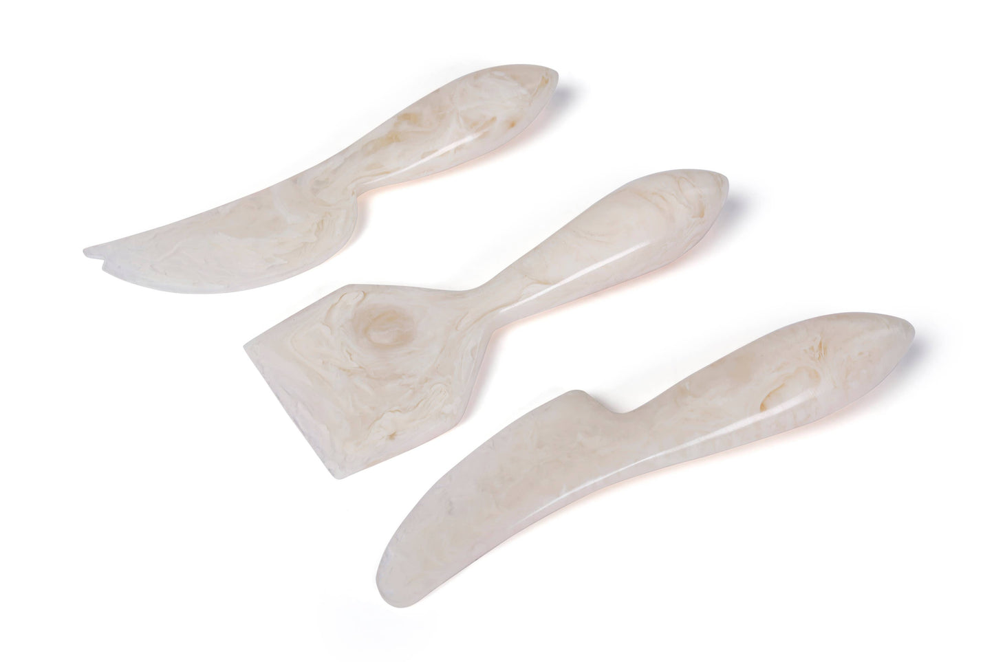 Resin Cheese Knife, Vanilla (Set of 3)