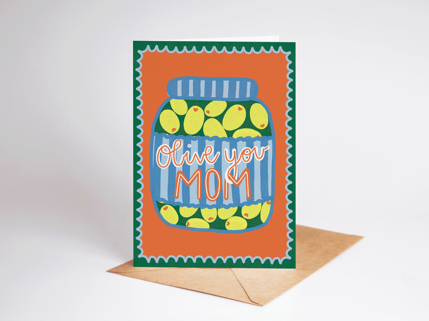 Olive You Mom Greeting Card