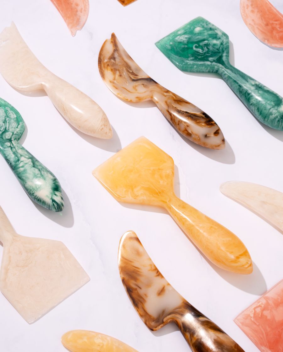 Resin Cheese Knife, Vanilla (Set of 3)