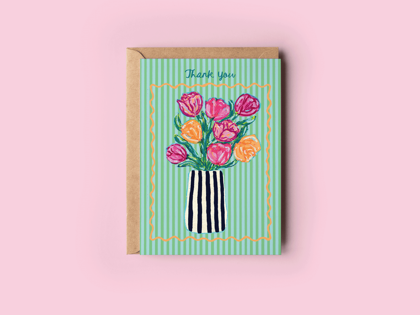 Thank You Tulips Greeting Card