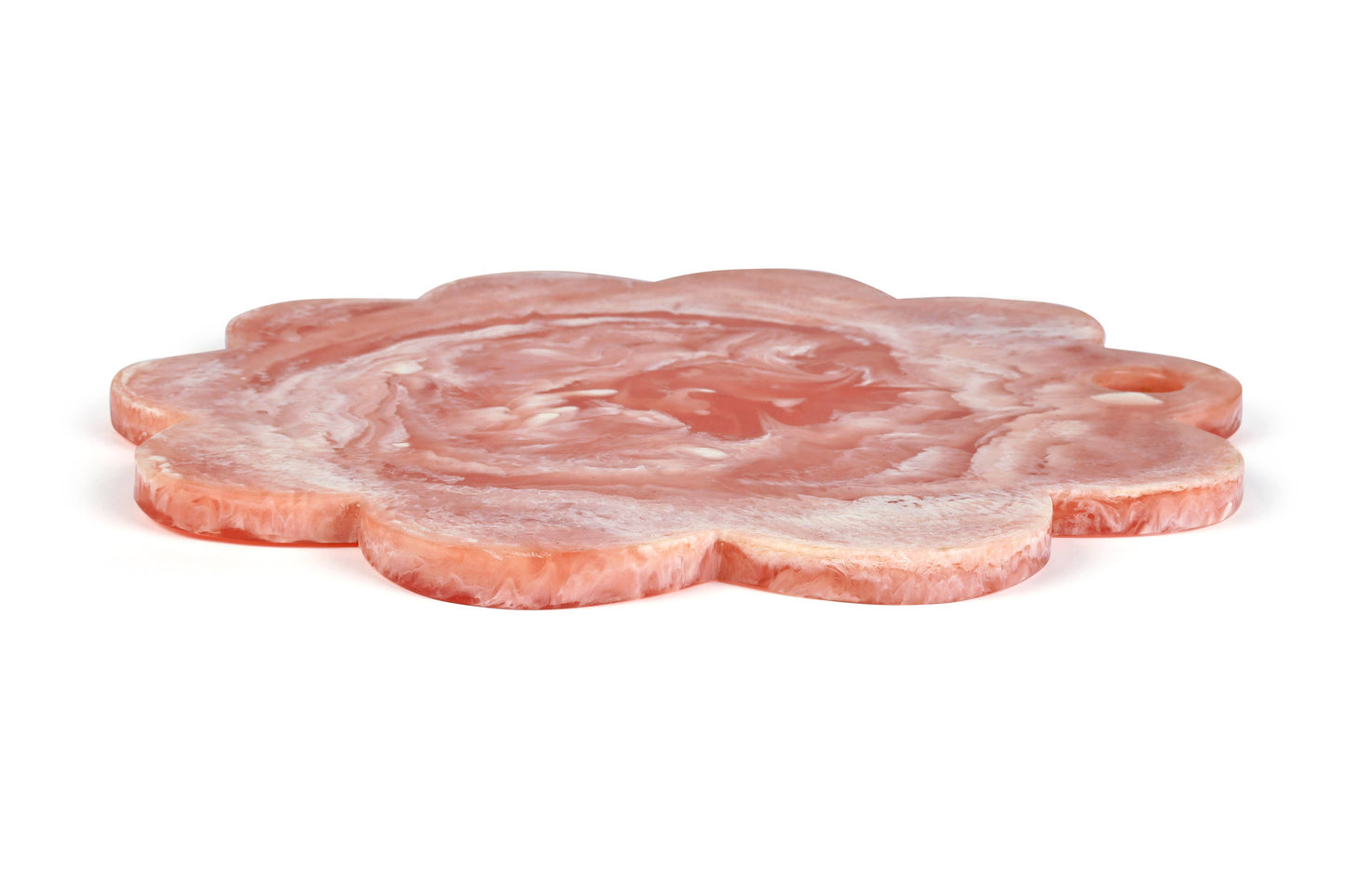Scallop Resin Cheese Charcuterie Board, Pink