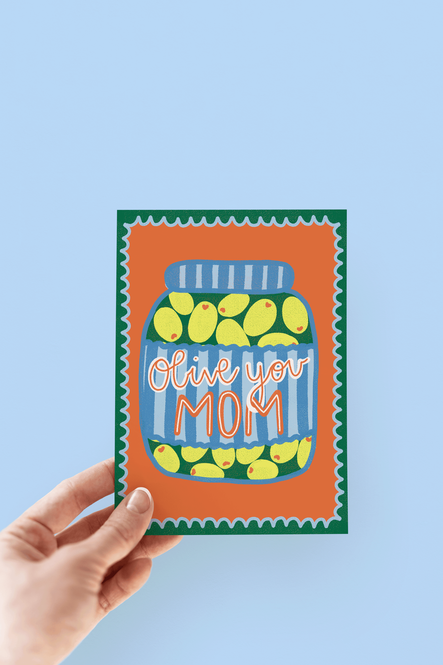 Olive You Mom Greeting Card