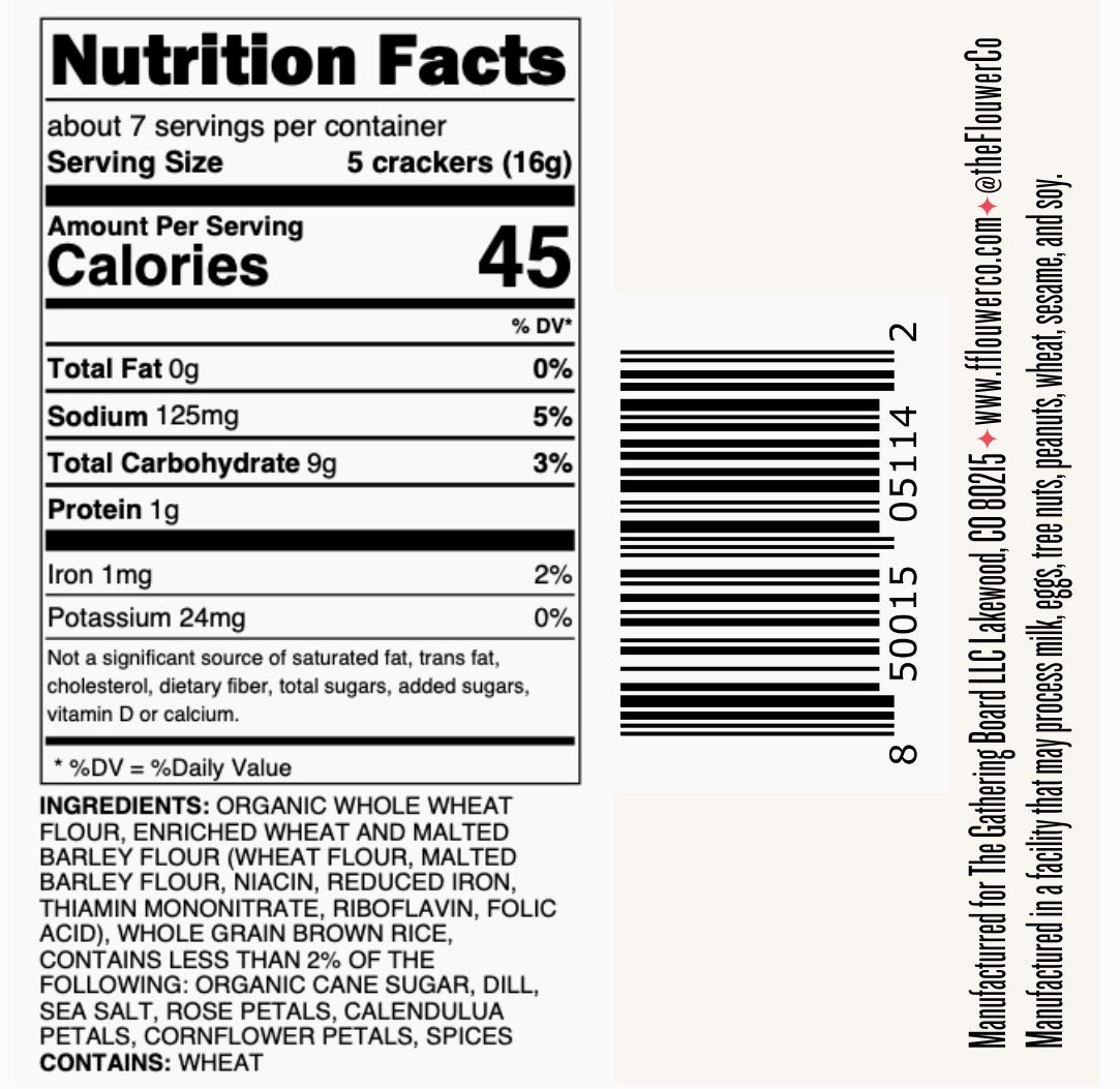 Flouwer Co. No. 1 - Artisanal Crackers