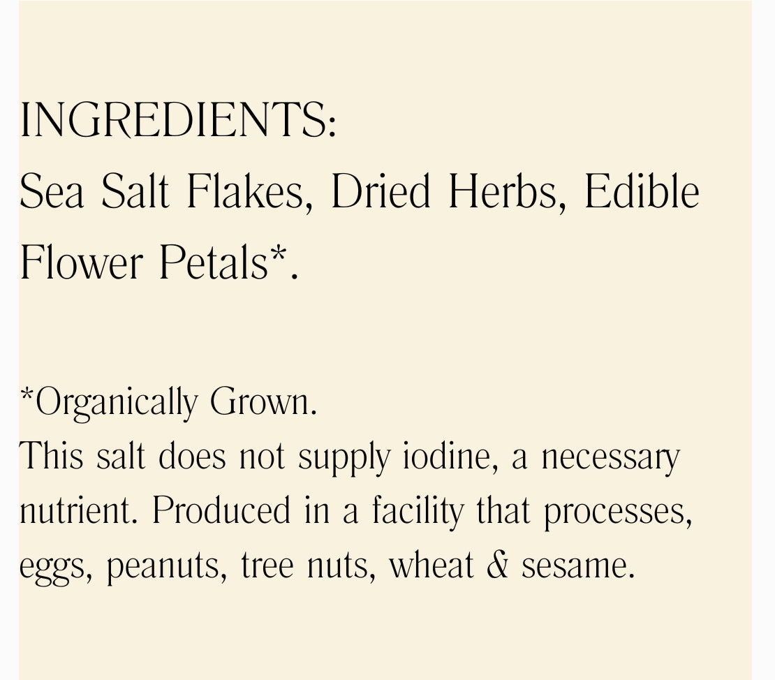 Flouwer Co. Classic Floral Garnishing Salt