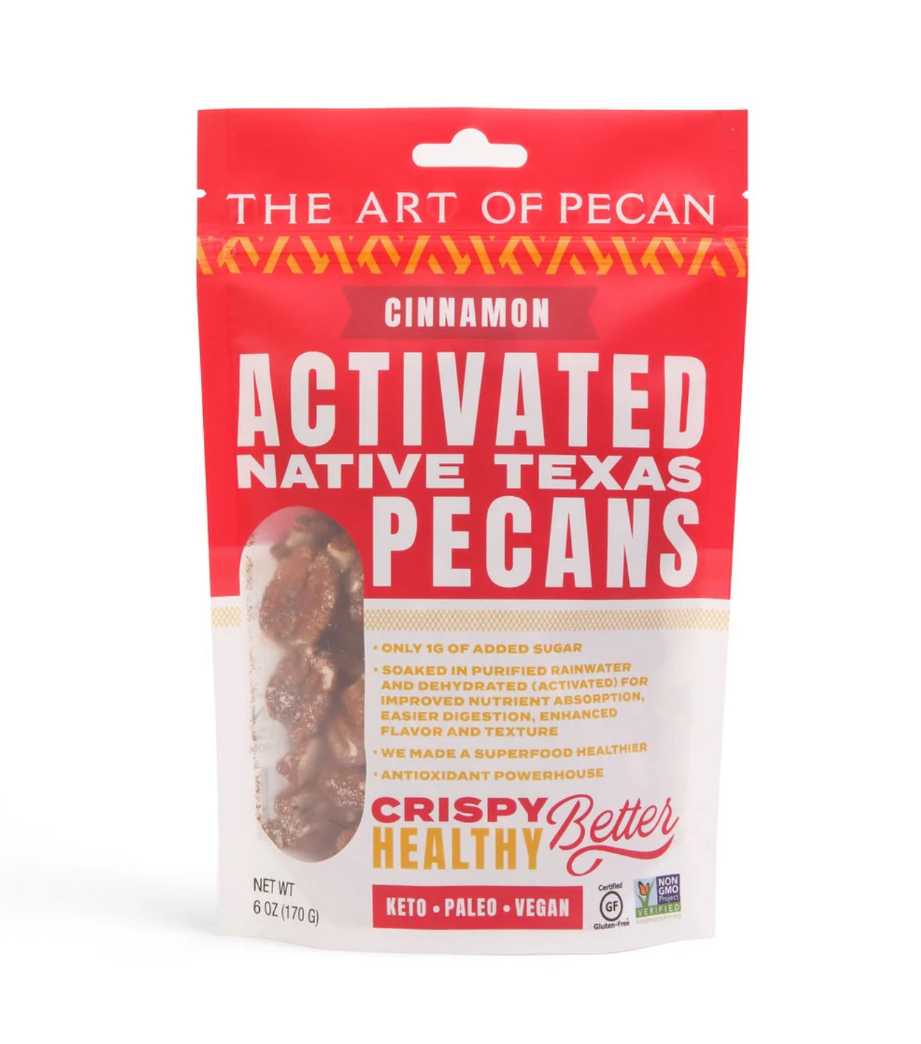 The Art of Pecan Activated Native Texas Pecans - Cinnamon