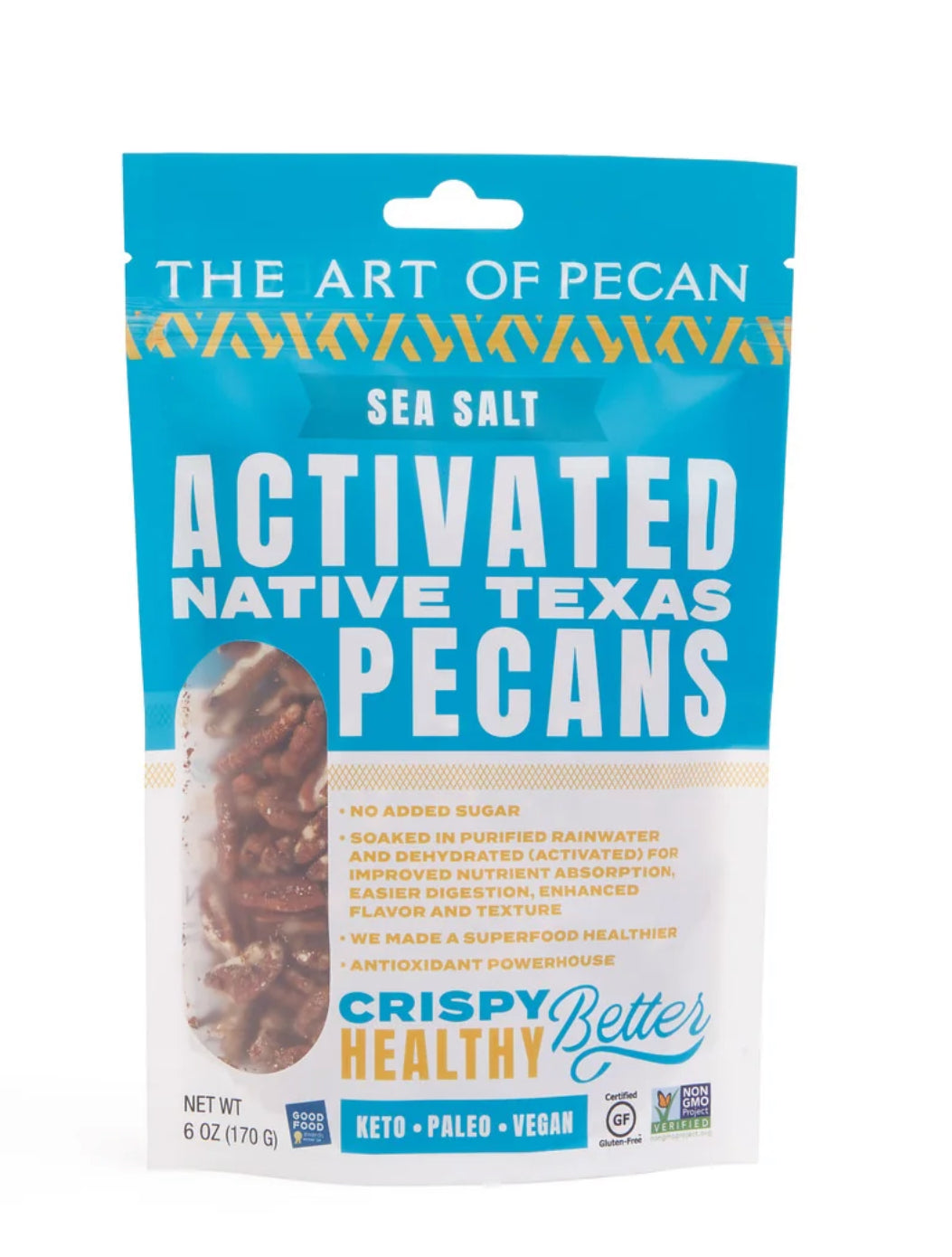 The Art of Pecan Activated Native Texas Pecans - Sea Salt