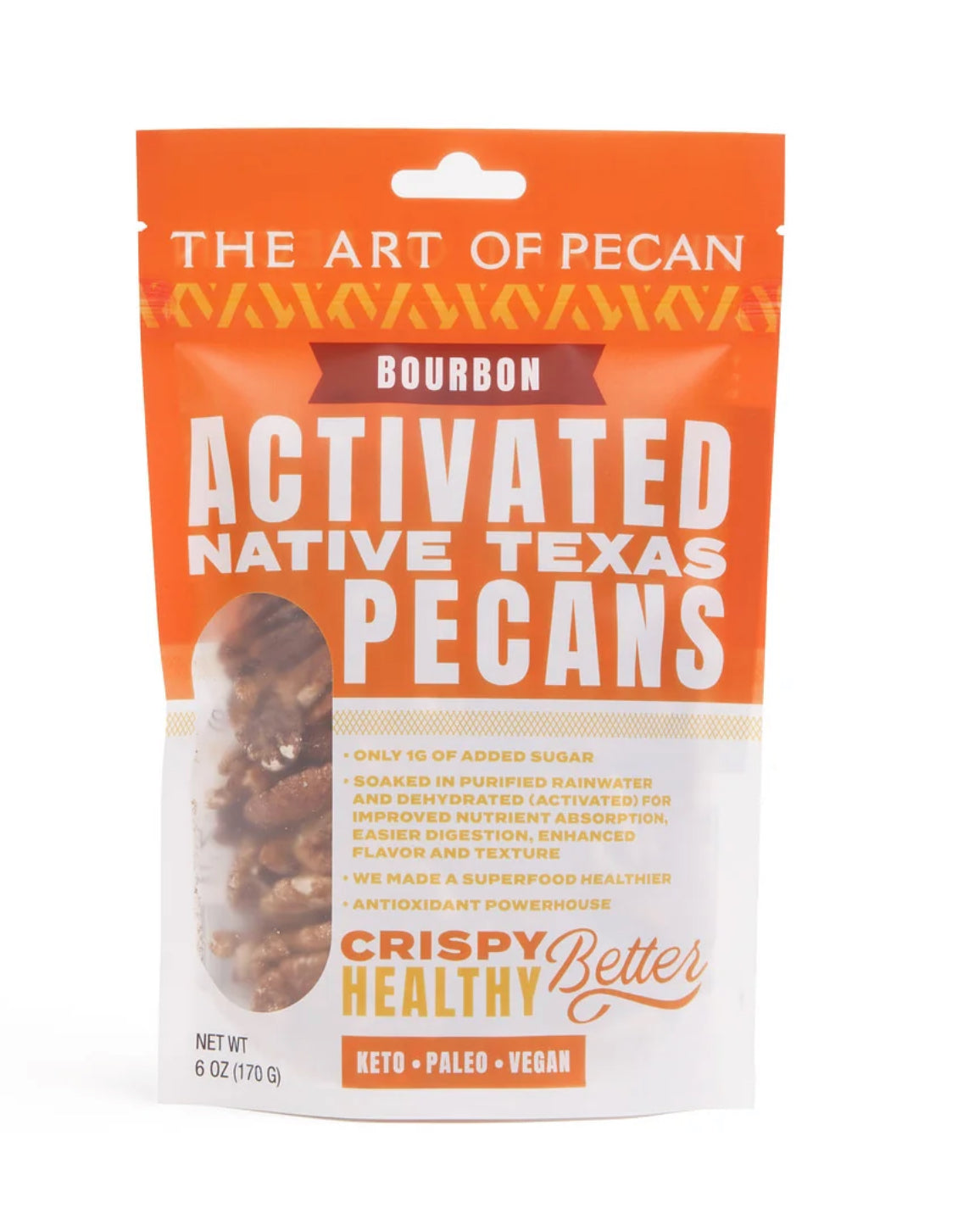 The Art of Pecan Activated Native Texas Pecans - Bourbon