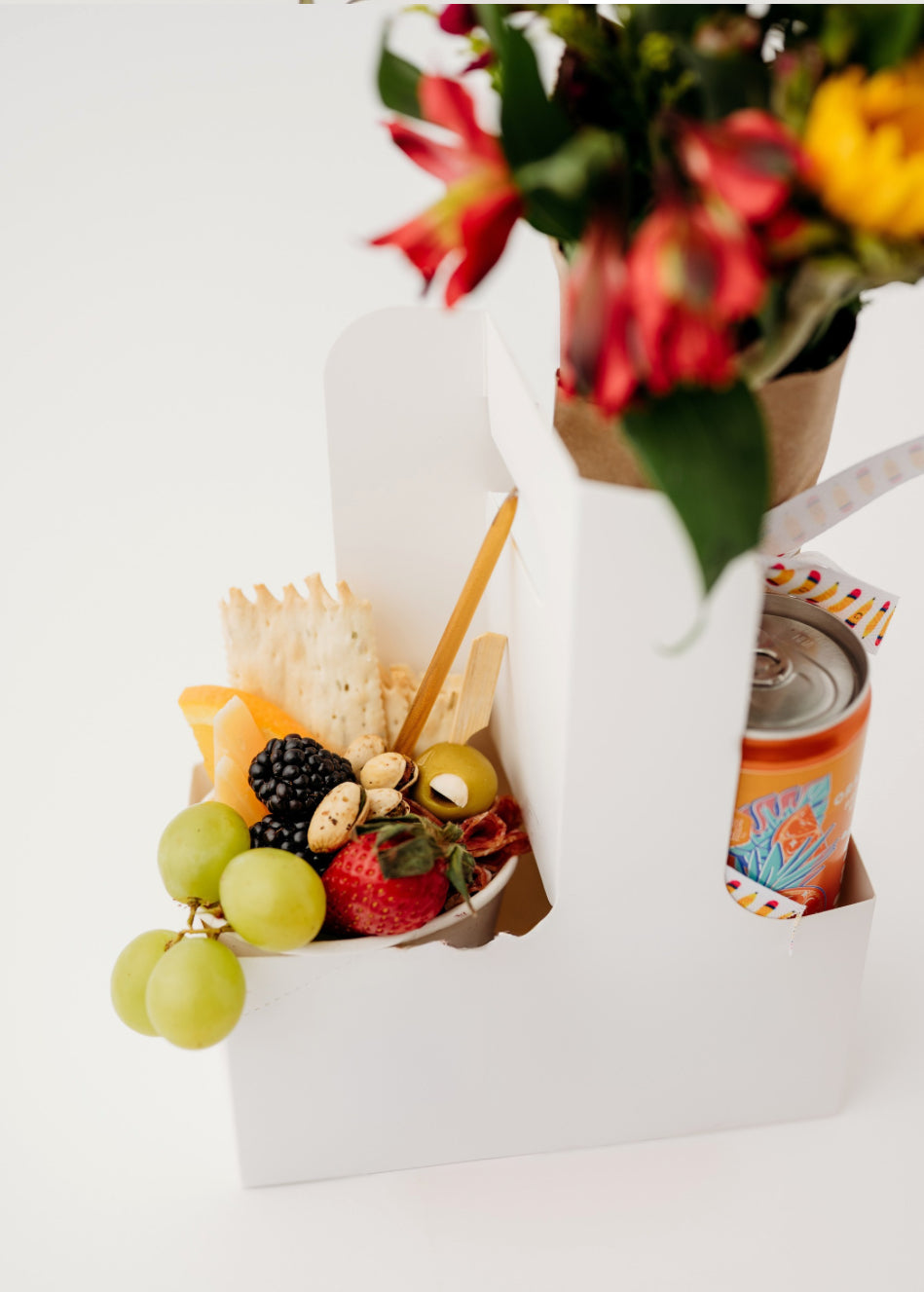 Teacher Appreciation Mini Flower + Charcuterie Cup Bundle