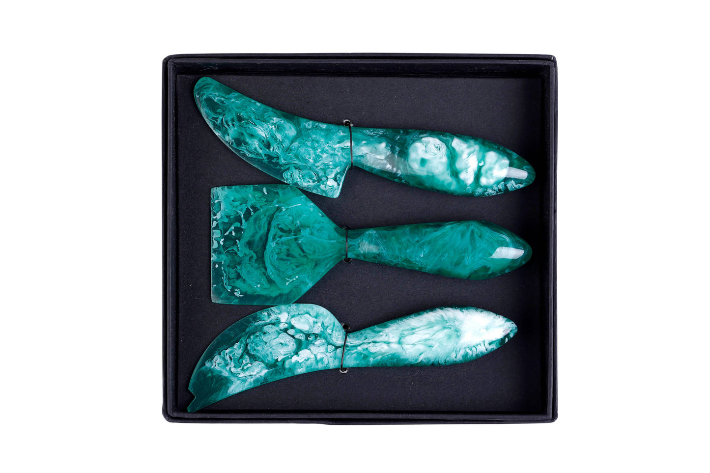 Resin Cheese Knife, Green (Set of 3)