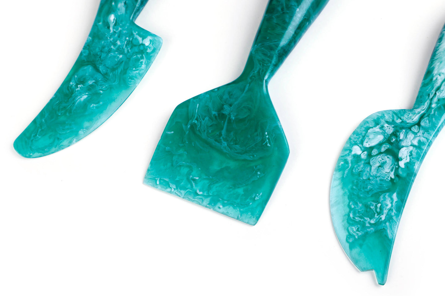 Resin Cheese Knife, Green (Set of 3)
