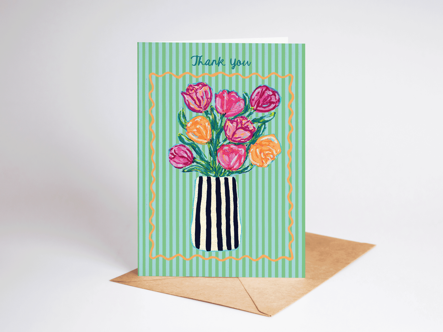 Thank You Tulips Greeting Card