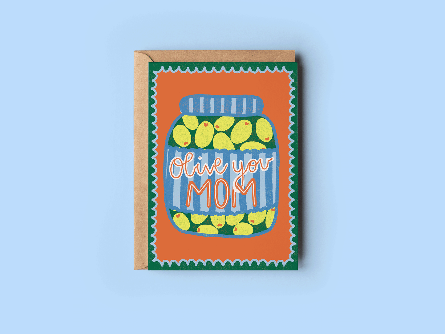 Olive You Mom Greeting Card